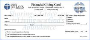 Pledge Card